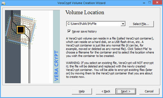 VeraCrypt encryption