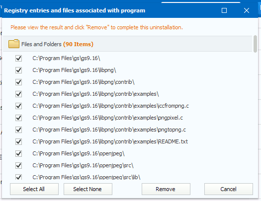 Wise Program Uninstaller finds remains of programs are uninstalling them