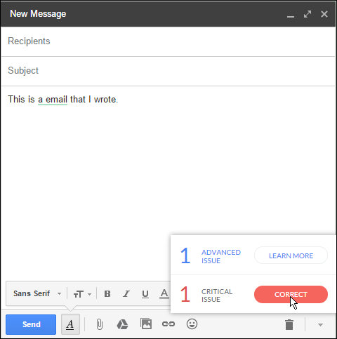 Grammarly for Chrome