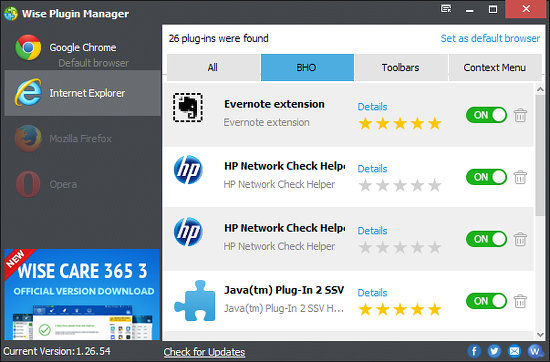 Wise Plugin Manager for Windows
