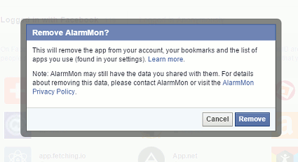 Facebook app permissions