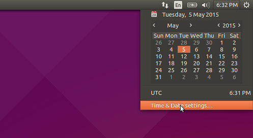 Set the time in Ubuntu