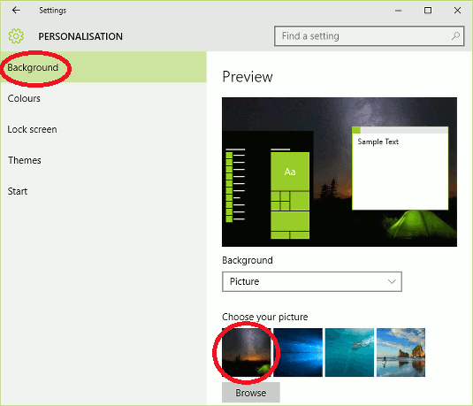 Windows 10 backgrounds