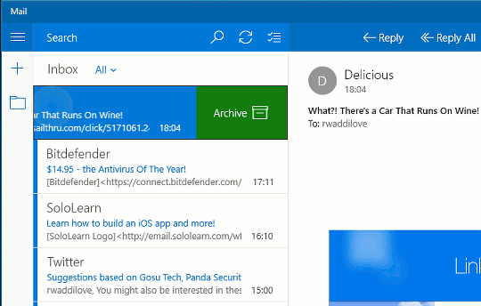 Windows 10 Mail
