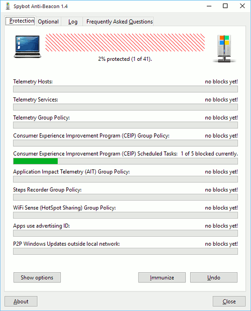 Spybot Anti-Beacon for Windows 10