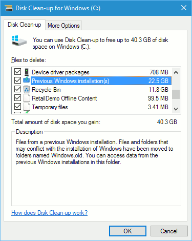 Windows Disk Clean-up
