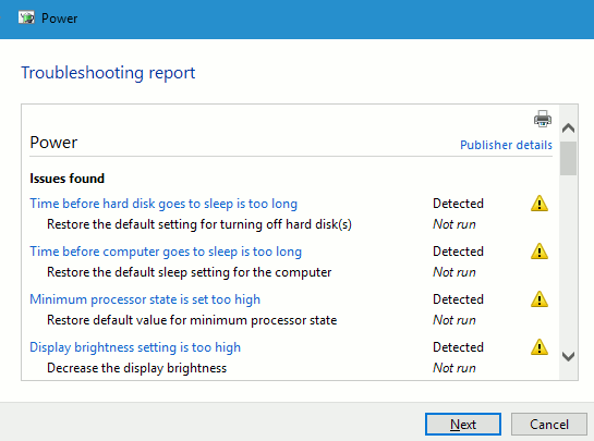 Windows Troubleshooters