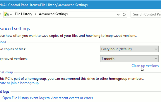 Windows File History