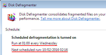 Windows Disk Defragmenter