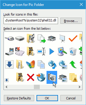 Windows folder icons
