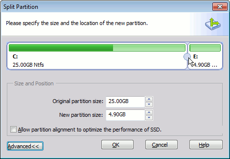 Disk partitioning