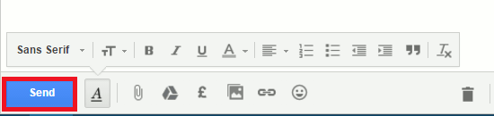 Send a message in Gmail