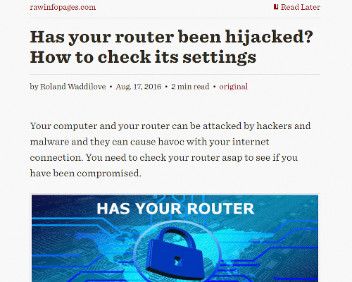 The Readability Chrome extension cleans up web pages and removes adverts