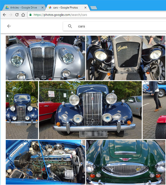 Search for objects, scenes and locations in Google Photos