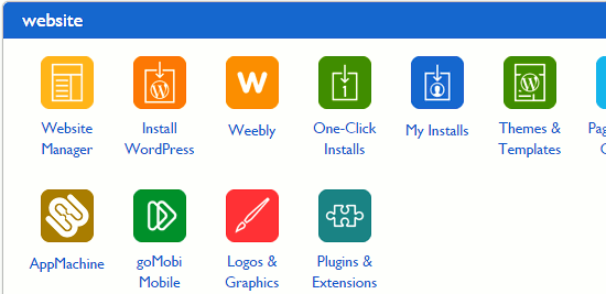 Easy install of WordPress and other CMS