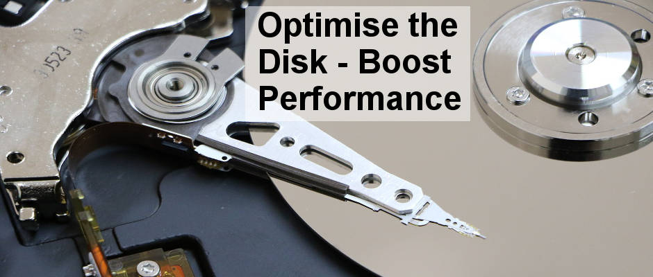 A mechanical disk drive benefits from defragmenting and optimising. Use a defrag tool to boost the speed.