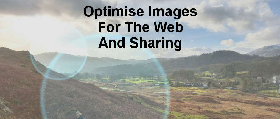 Optimise images for the web. Shrink them and compress them to make them smaller and speed up web pages