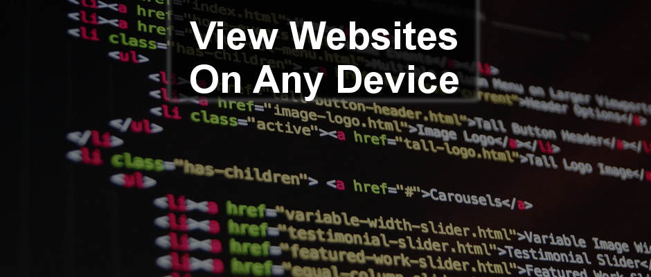 View any website on any device using Blisk browser to emulate them