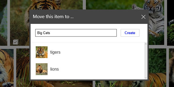 Create collections of saved images or videos at Bing