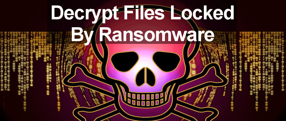 Download these tools and decrypt files on the computer that have been locked by ransomware. How not to get caught in the ransomware trap