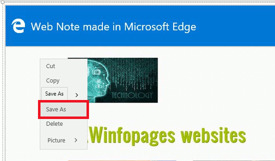 Save images from Microsoft OneNote