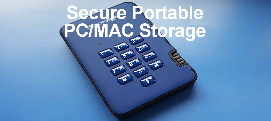 iStorage diskAshur2 secure encrypted portable USB drive