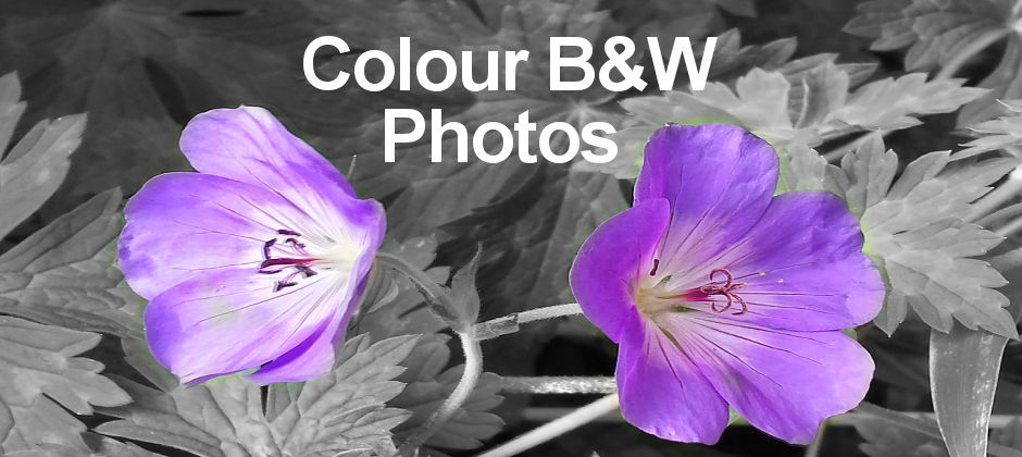 Selectively colour objects in black and white photos to make them stand out. It's a great effect.