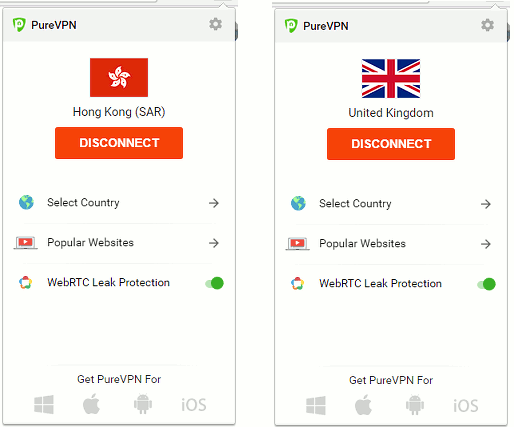 PureVPN Chrome extension
