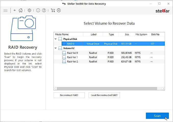 Stellar Toolkit for Data Recovery screenshot