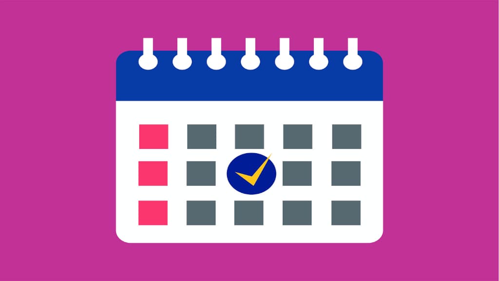 An illustration of a calendar.