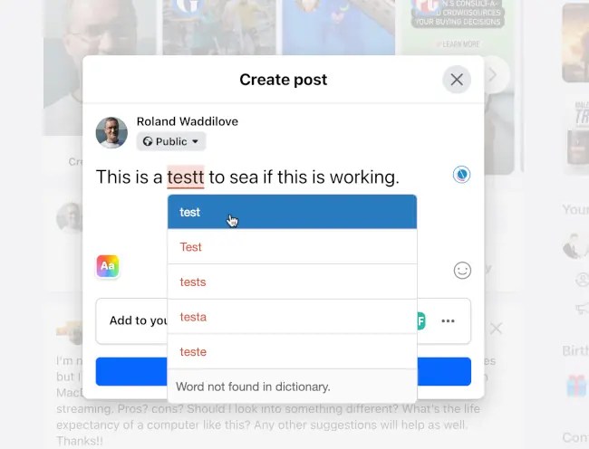 LanguageTool checks your social media posts.
